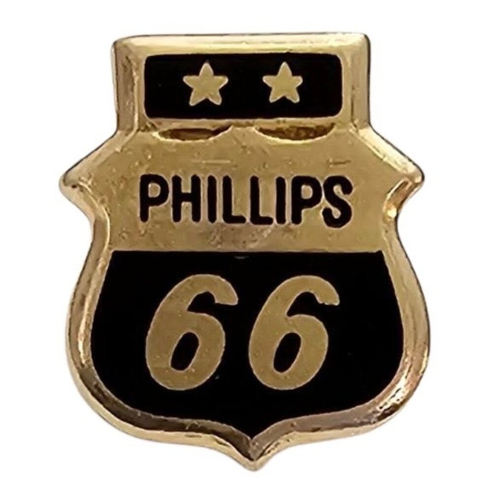 10K Yellow Gold Phillips 66 Service Pin